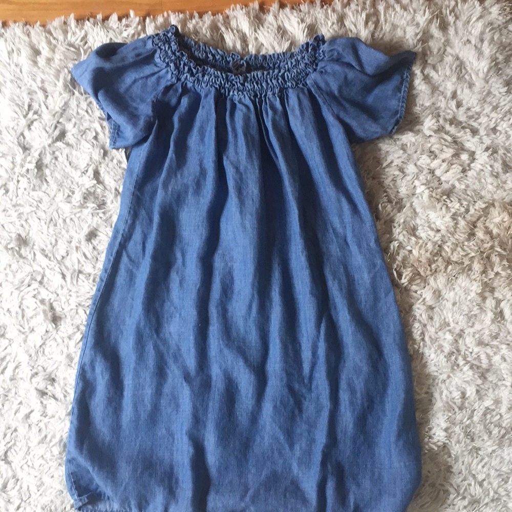 Denim off the shoulder Dress